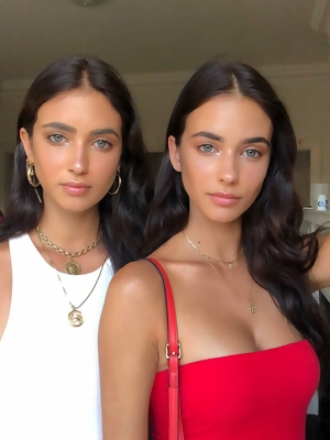 Dark Haired Twins