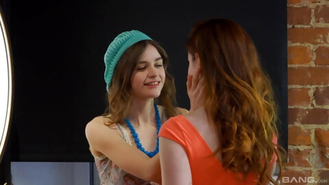 Horny Lesbos Having Fun While Fingering - Sasha Paige & Minni Love